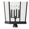 Z-Lite Beacon 4 Light Outdoor Post Mounted Fixture, Black & Clear Beveled 568PHXXLR-564P-BK - alternate 4